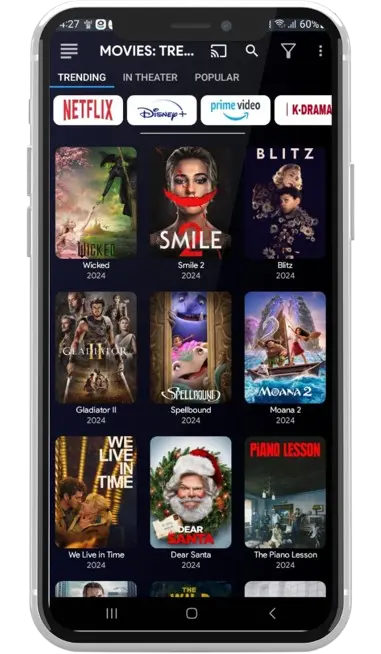 flix vision menu