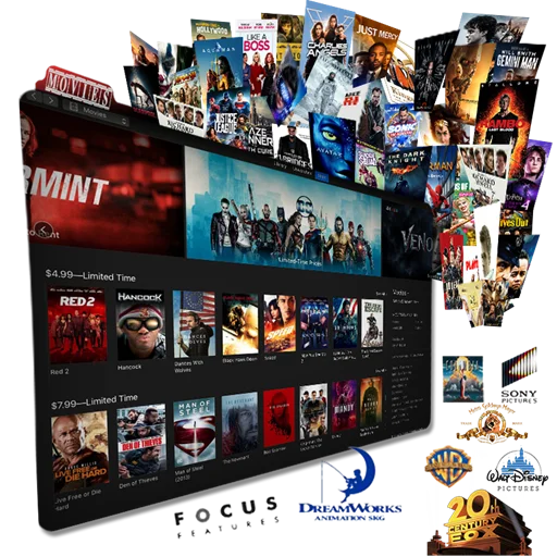 Vast collection of content