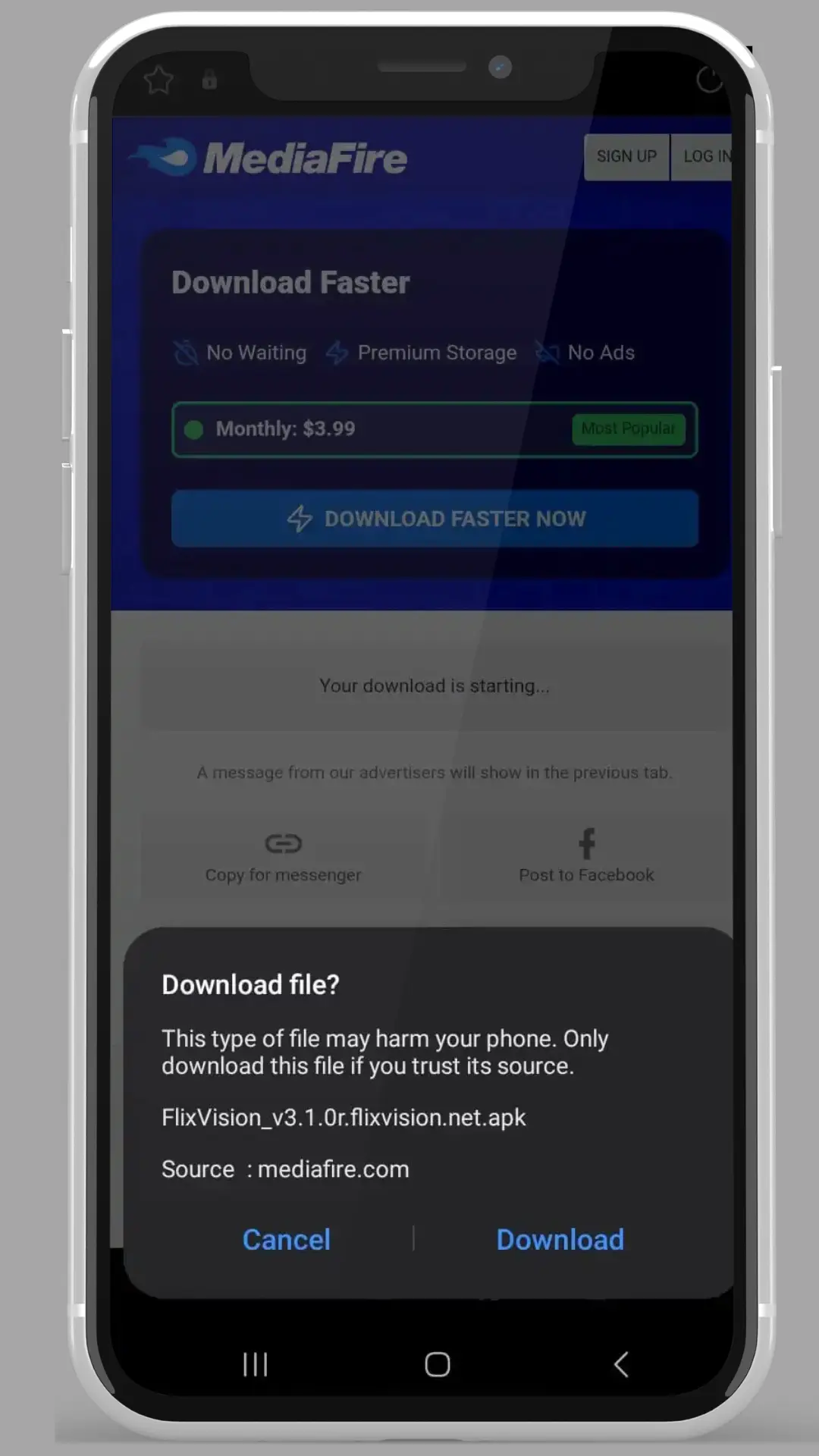 Download Flixvision Step 3